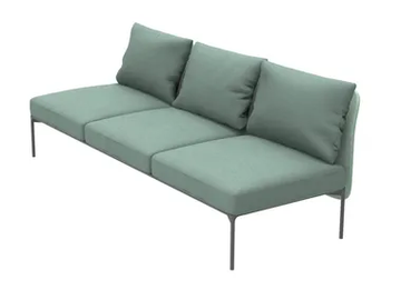 BLOOM 1216 - 3 seater fabric sofa by Et al. - view 2